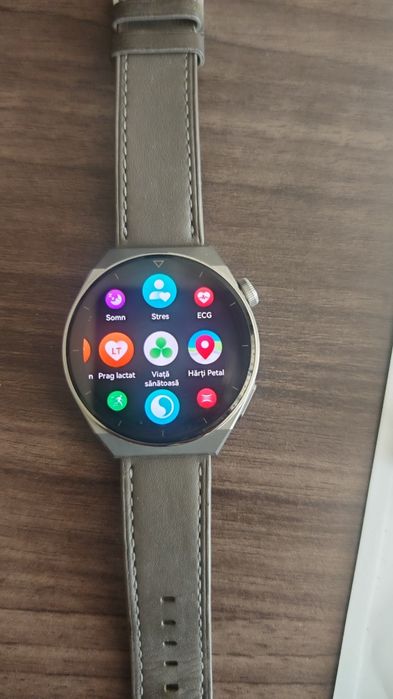 Huawei GT3 pro impecabil, fulbox, leather gray