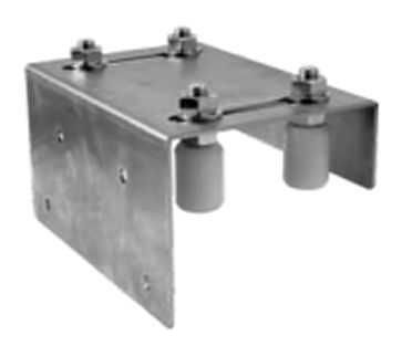 Placa de ghidaj superioara reglabila cu 4 role pt porti culisante 223L