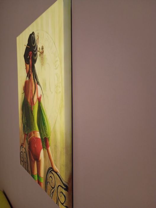 Tablou Geisha, print pe panza