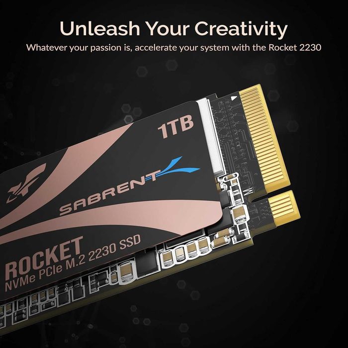 Внутренний SSD накопитель SABRENT Rocket 2230 1TB NVMe SSD
