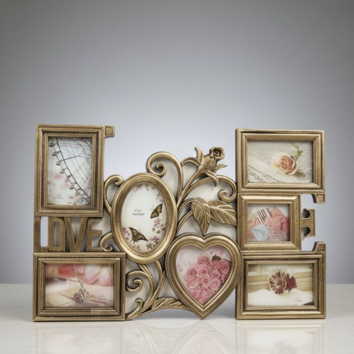 Любовна Феерия – декоративна фоторамка за 7 снимки