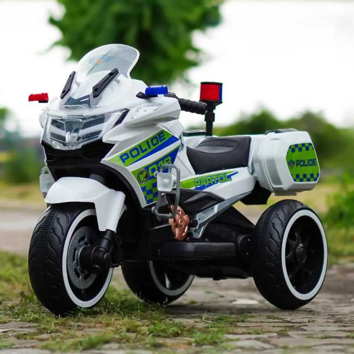 Motocicleta electrica pentru copii 3–7 ani lumini, sunete, MP3, LED