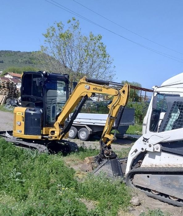 Услуги с мини багер, мини челелен товарач,самосвал(изкопи,къртене)