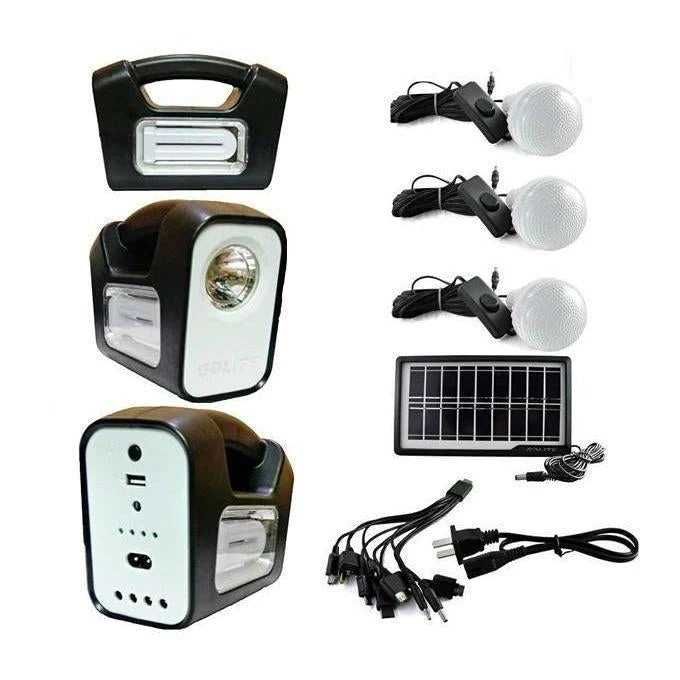 Lampa Solara Kit Solar Camping GDlite Three, 3 becuri LED
