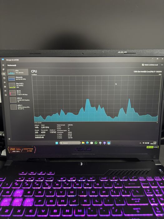 Laptop Gaming ASUS TUF F15 | i7-13620H | RTX 4050