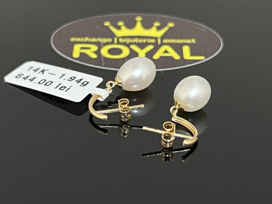 Bijuteria Royal CB : Cercei dama aur 14K  1,94 grame