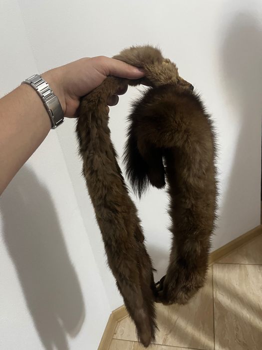 Fular din blană de doi dihori