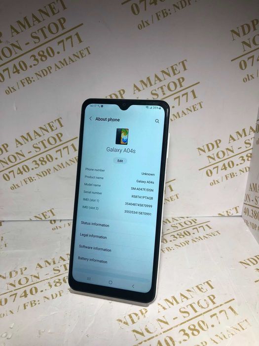 NDP Amanet Calea Mosilor 298  GALAXY A04S (58956)