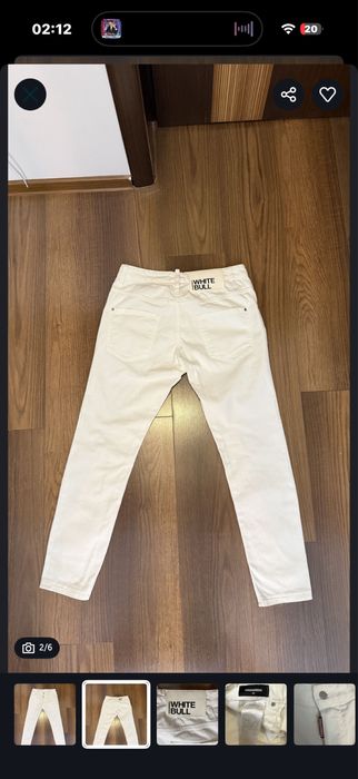 Blugi Dsquared2 skater White Bull, marimea 50
