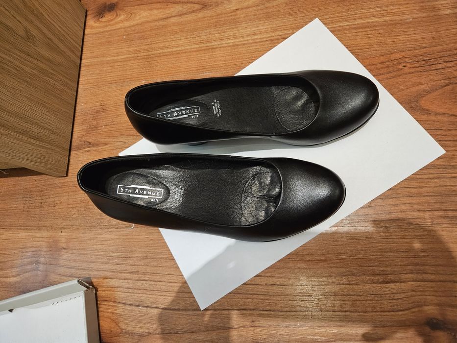 Pantofi negri eleganti piele naturala