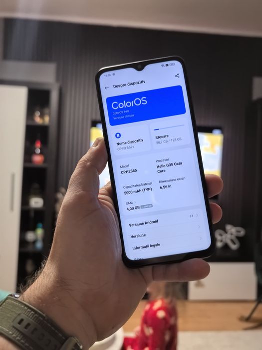Vând telefon  smartphone oppo A57s , 128 GB, 4+4 gb Ram, 50mpx