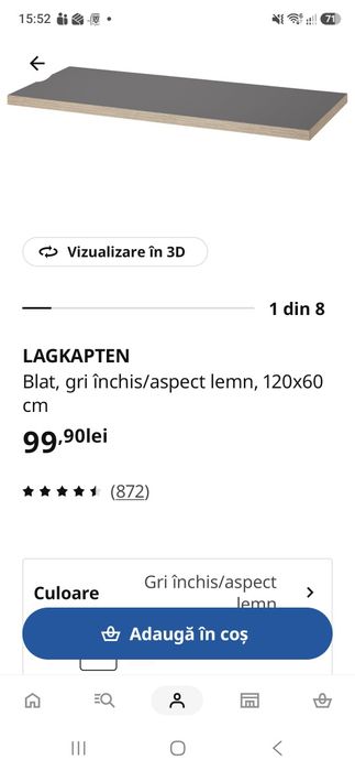 Blat Ikea sigilat 120x60