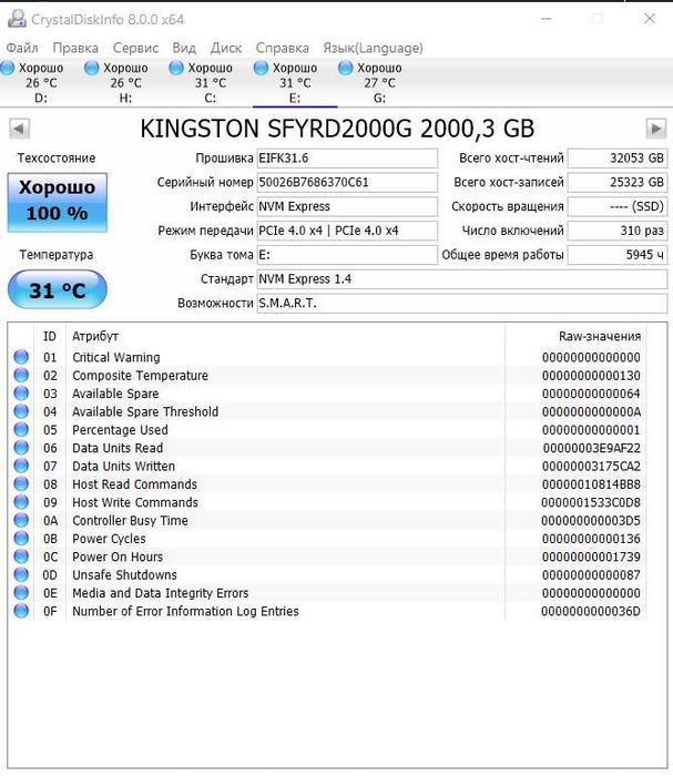 SSD Kingston Fury Renegade 2TB