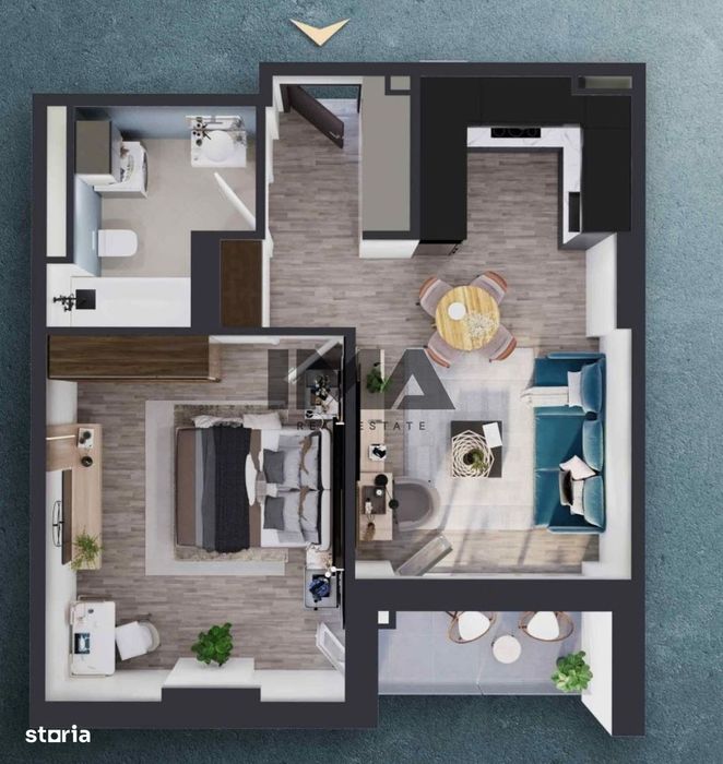 Apartament 2 camere, 46.6 mp, Elite City, COMISION 0