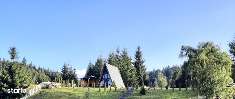 Teren 34,5 ari + cabana A-frame Colibita – ideal pentru resort, spa