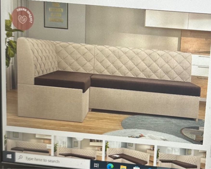 Кухненски ъглов диван “Молтен”, разтегателен