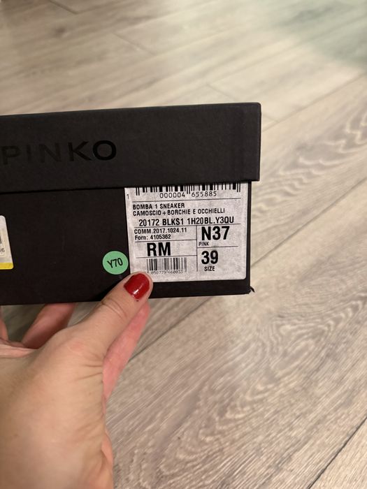 Mocasini piele cu tinte pinko roz marimea 39