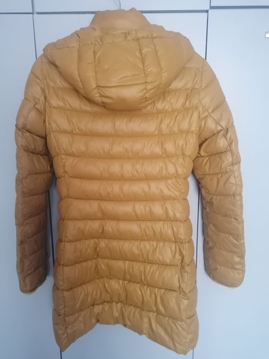 Дамско зимно яке, жълто /горчица, S