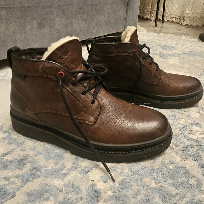 Ботинки зимние кожа