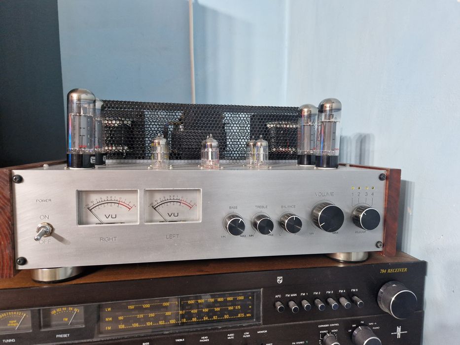 Amplificator lampi 2×50w