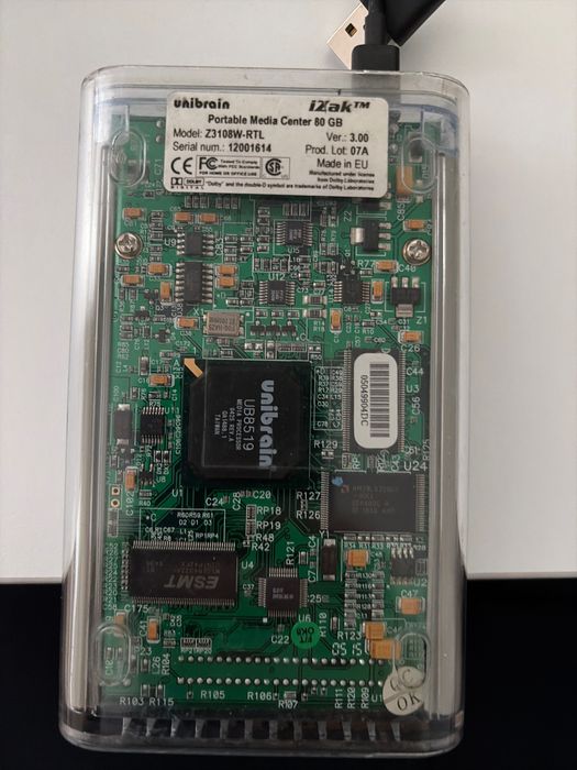 Unibrain iZAK – Portable Media Center 80 GB | Funcționează perfect