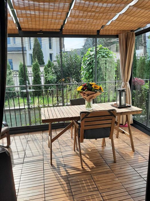 Бамбукови щори за зимна градина/пергола