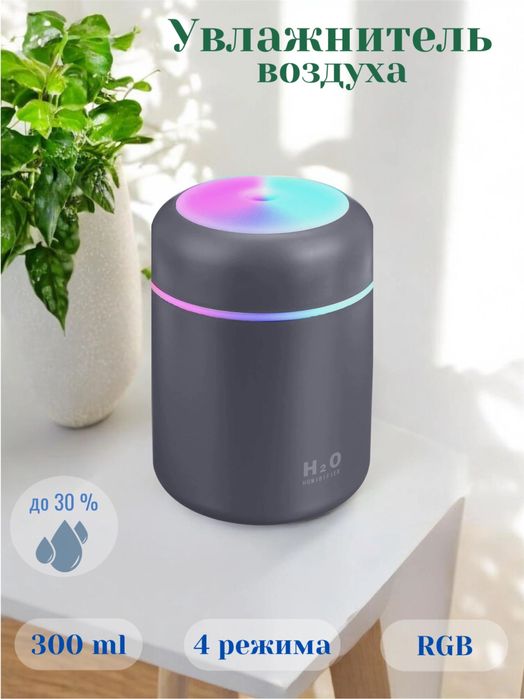 Увлажнитель воздуха компактный с RGB подсветкой с аромадифузором