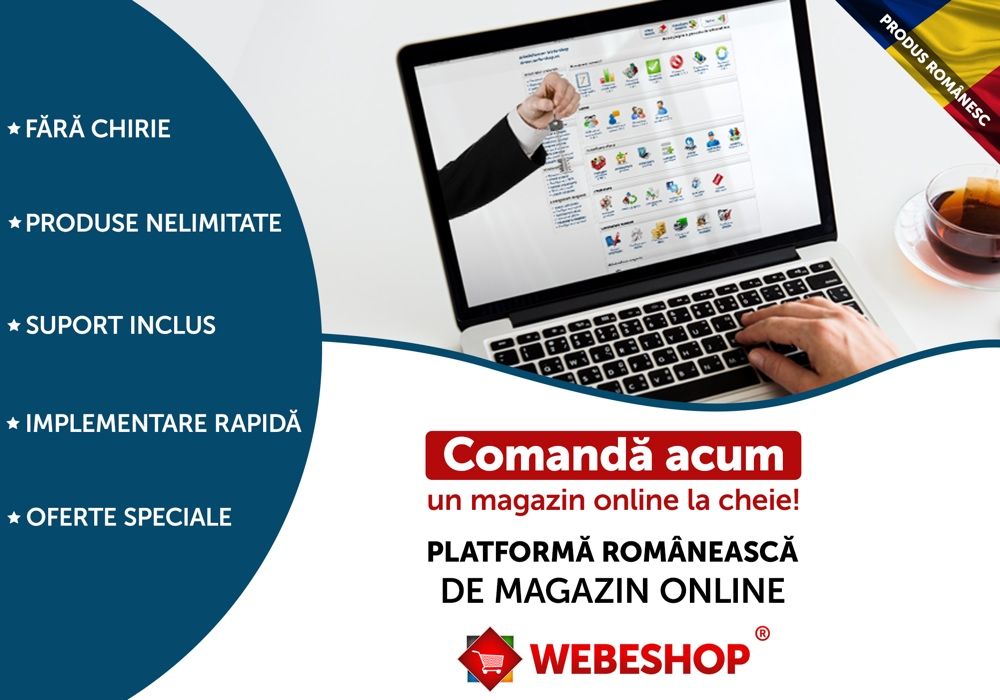 Creare Magazine Online si Site-uri de prezentare de la 290E+TVA