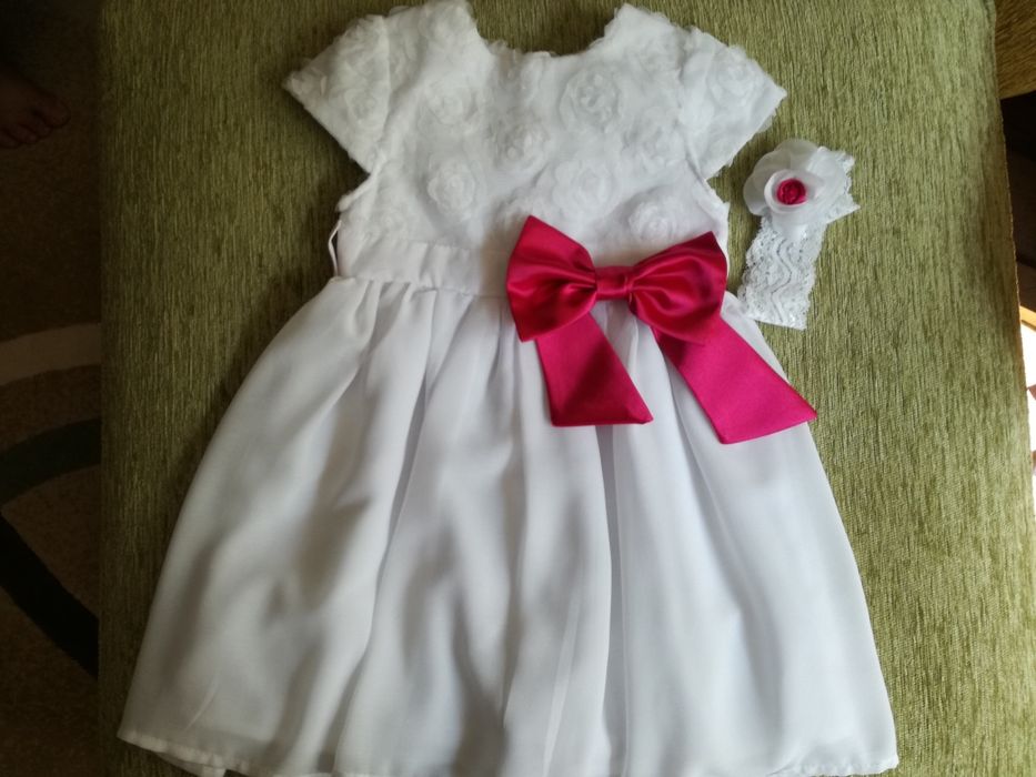 Детска рокля естествена коприна бутик(3 в 1), 18-24 месеца