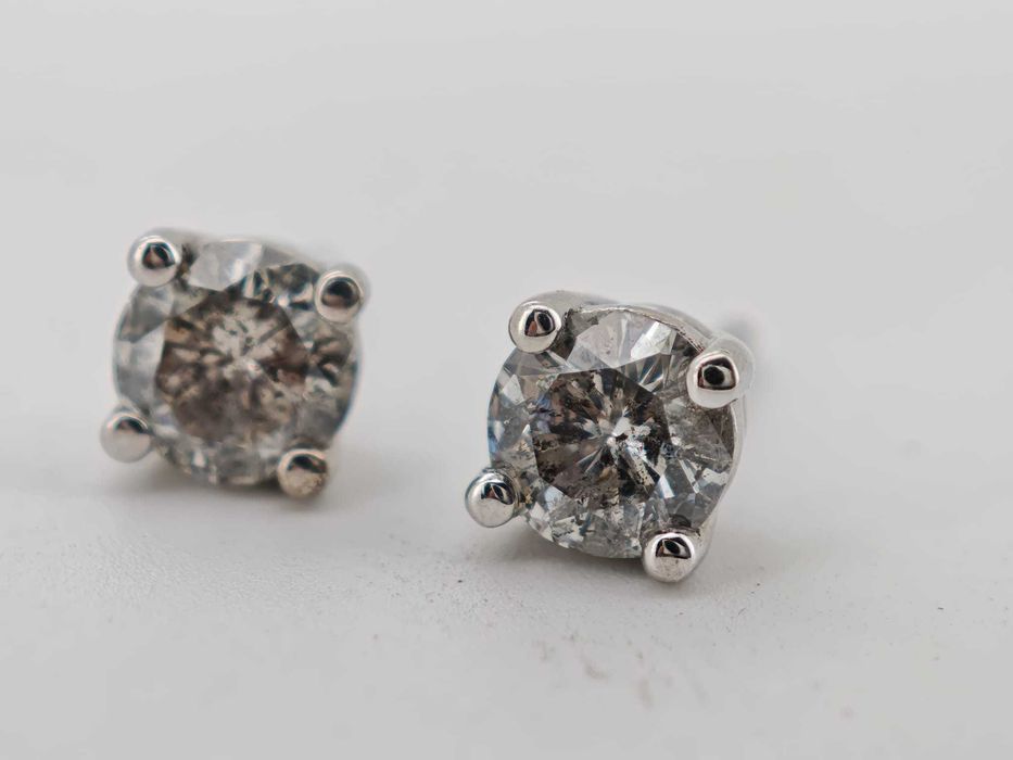 Cercei aur 14k cu diamante naturale 1.27ct 5500lei