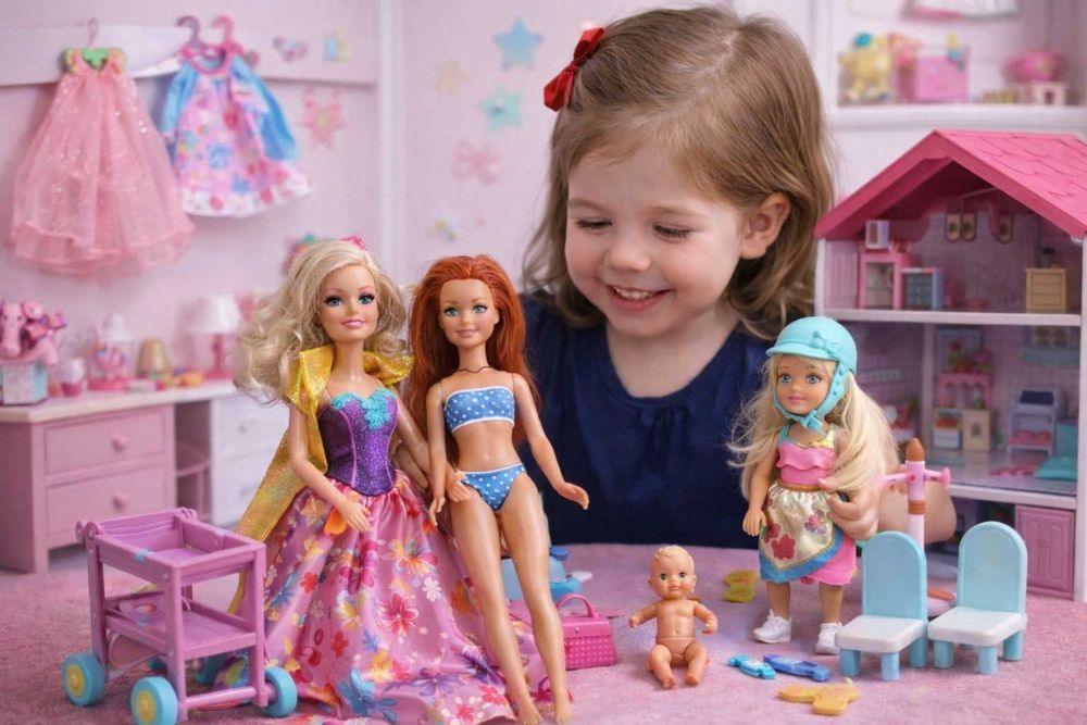 Papusi Barbie Mattel cu accesorii