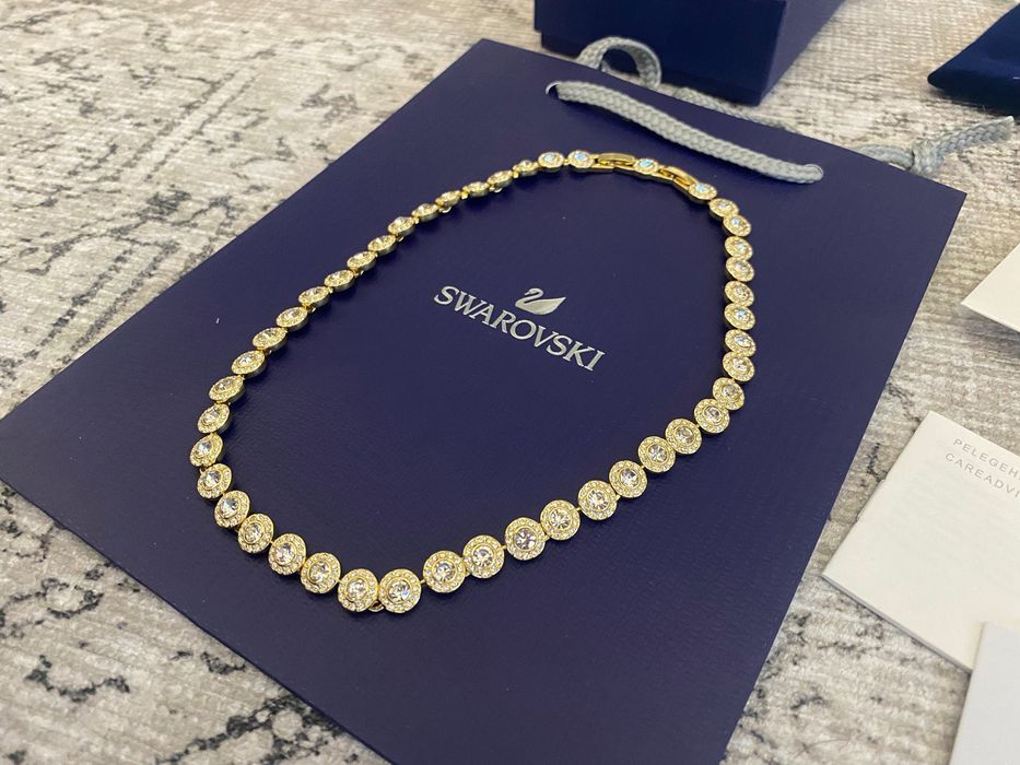 Colier Swarovski angelic auriu