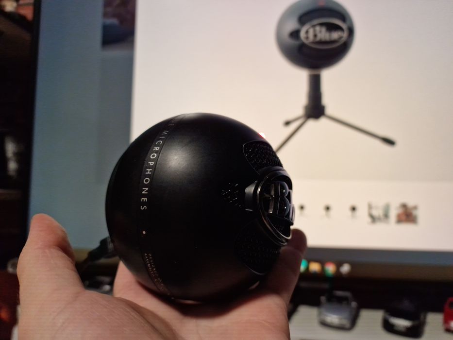 Microfon Blue Snowball iCE Negru - Perfect funcțional (Fără trepied)