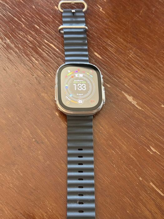 Apple Watch Ultra, КАТО НОВ 49mm, титаниево-керамичен корпус, сапфирено стъкло, GPS + Cellular