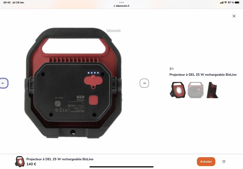 Proiector led portabil BizLine -25 W