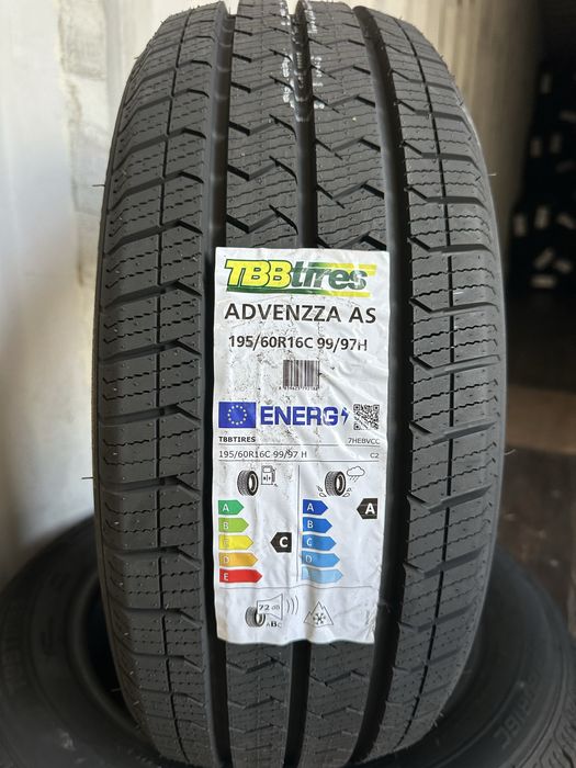 Нови Всесезонни Бусови Гуми TBB TIRES ADVENZZA AS 195/60R16C 99/97H 1956016 1956016C