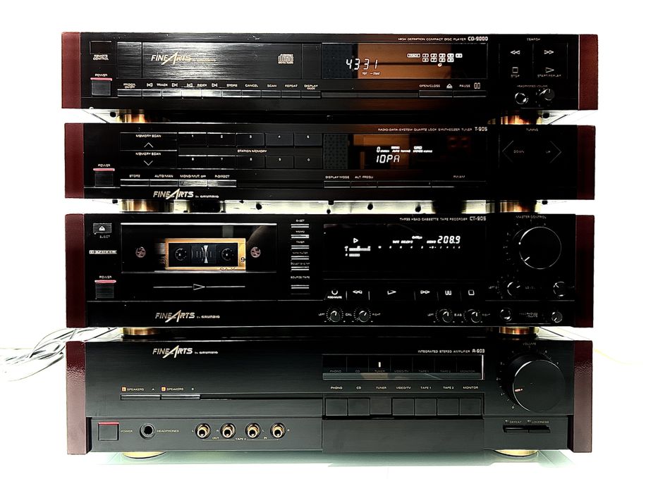 Linie Grundig Fine Arts, Amplif A-903, Deck 3 Head TC-905, CD9000,T905