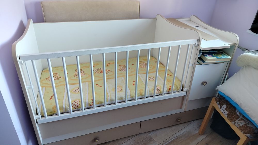 Детско легло 3в1 люлееш механизъм