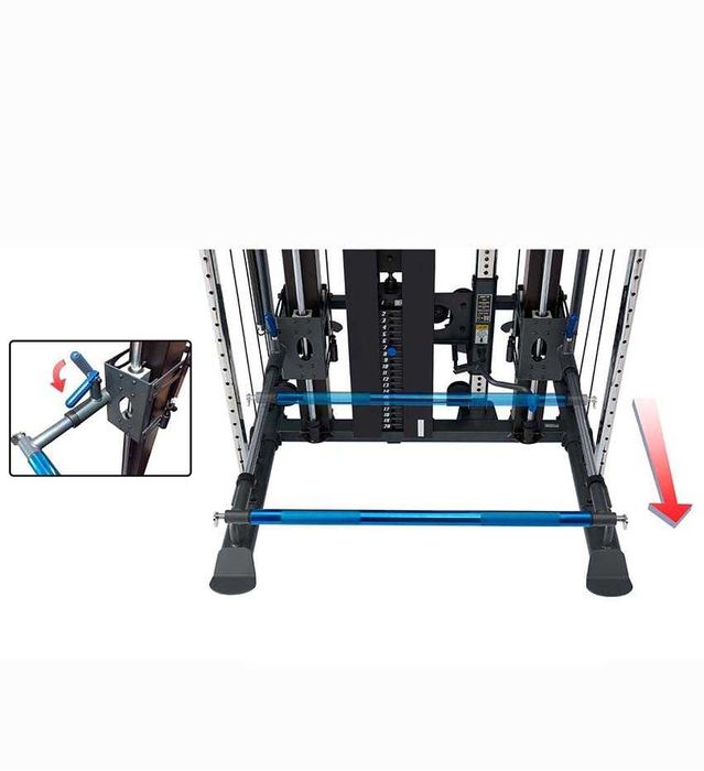 Aparat multifunctional pentru fitness Bodycraft XFT cu sistem unic 3D Smith Machine, 90 - 180kg