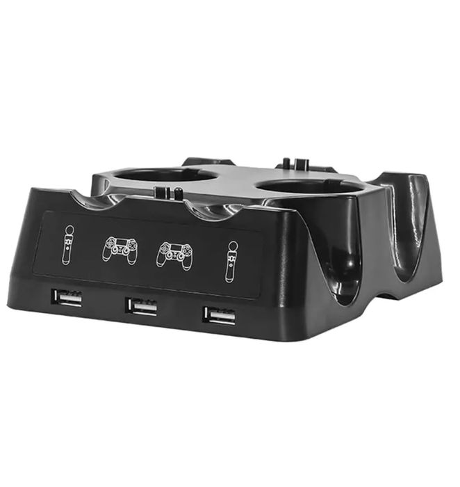 4на Док Зарядна Станция PlayStation 3 Ps4 пс4 PS VR  Move контролер