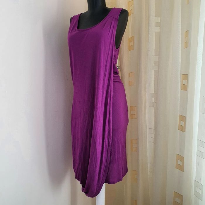 Rochie asimetrica mov Sisley