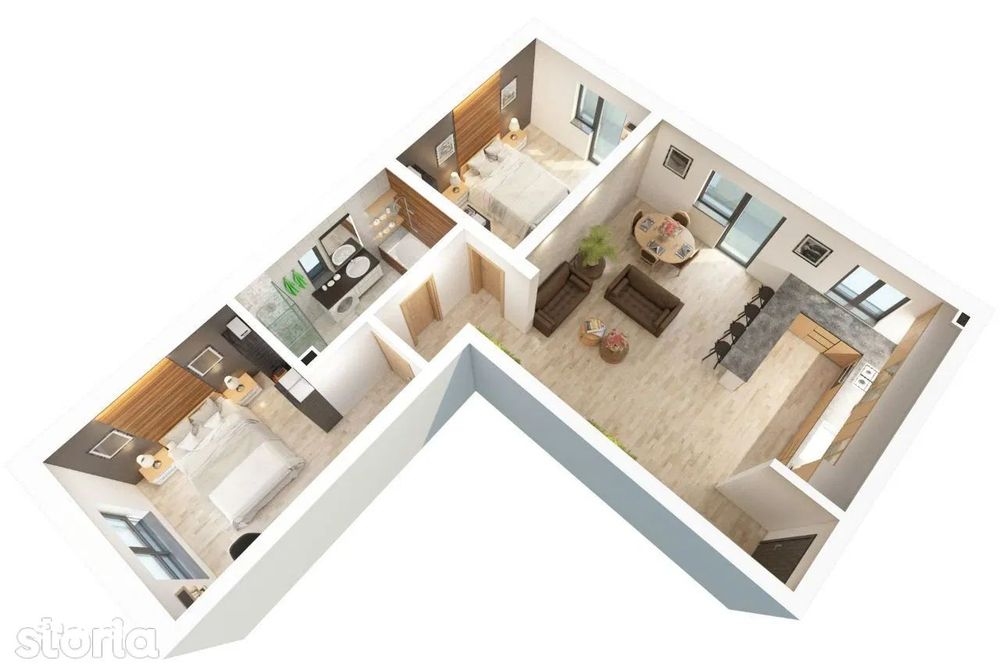 Dezvoltator – 1 RESIDENCE, apartament 3 camere Dna. Stanca