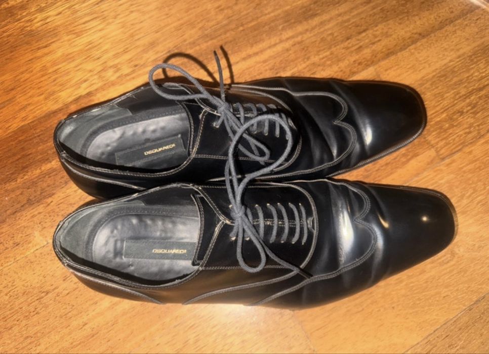 Pantofi negri barbati, Dsquared2, marime 43