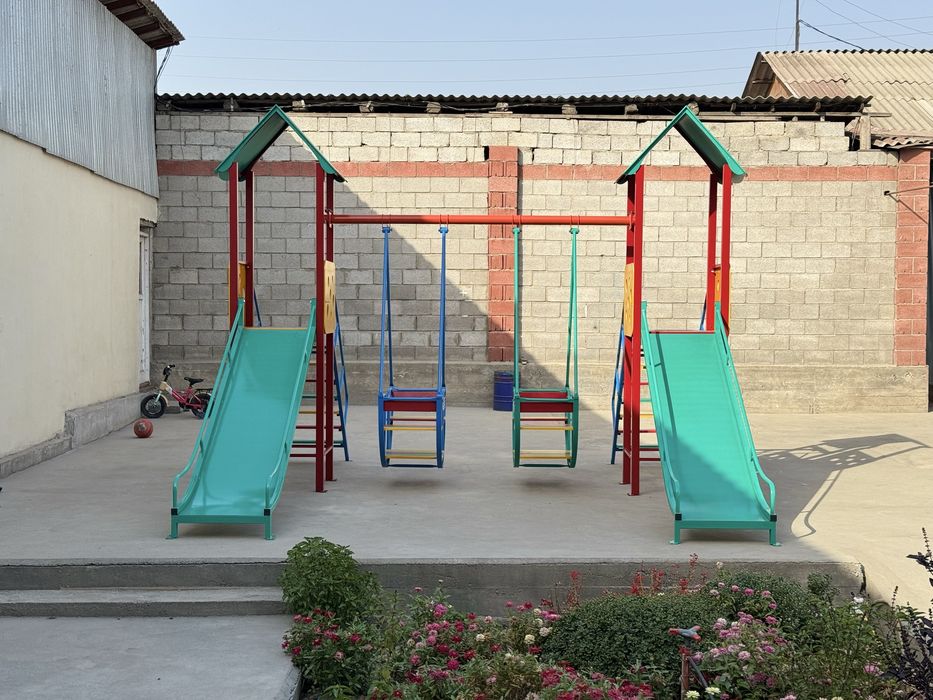 Горка + качеля комплект