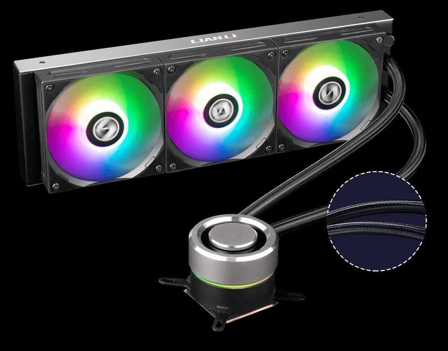 Новая система жидкостного охлаждения LIAN LI GALAHAD AIO 360 RGB Black