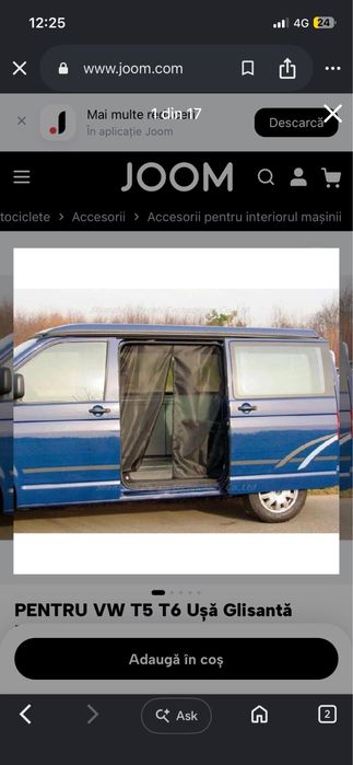 Protecție internă solară pentru VW T5 T6 Camper, cu folie de aluminiu îngroșată și bază de bumbac, impermeabilă și protecție UV si plasa tantari