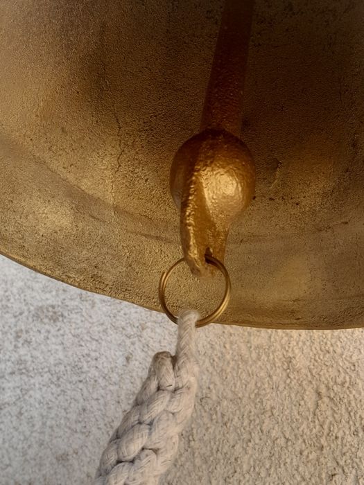 Clopot  mare cu ancora din alamă.