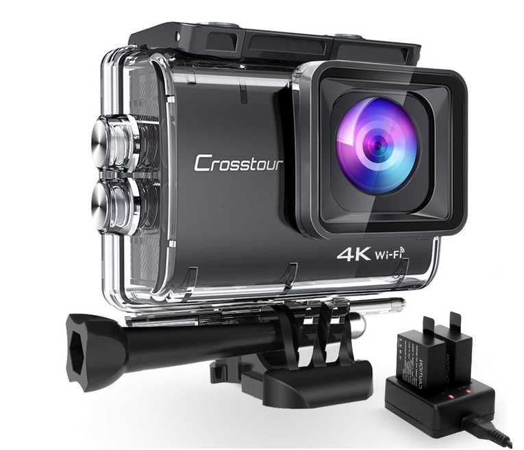 Екшън камера Crosstour CT8500 20MP с аксесоари