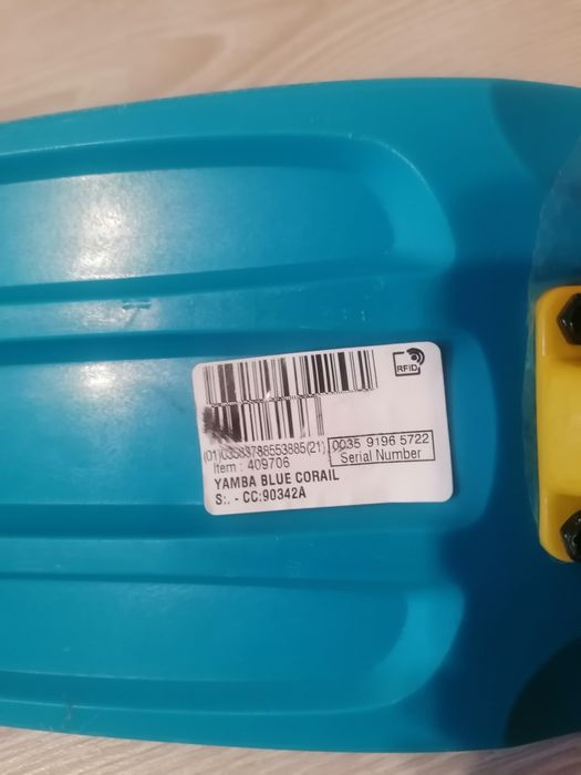 Pennyboard  skateboard Cruiser Yamba 100 Albastru-Corai