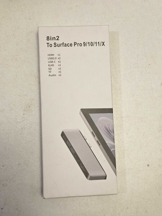 Hub USB C Microsoft Surface Pro 9 10 11 X Adapter 8 in 2 HDMI 4K RJ45